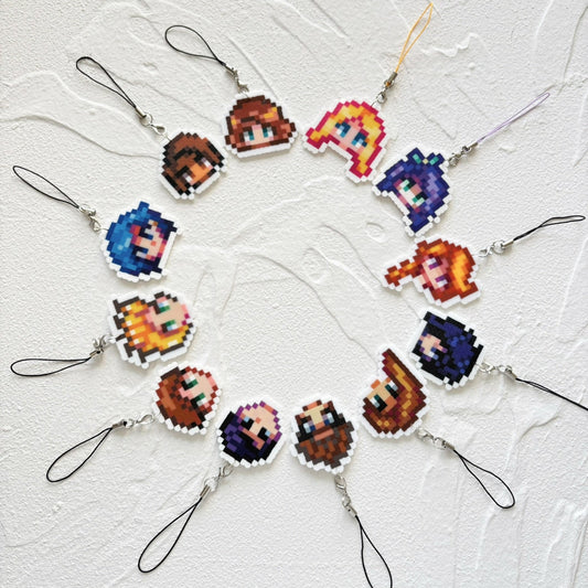 Stardew Valley Villager Phone Charm