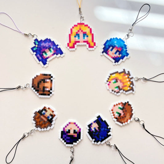 Stardew Valley Villager Phone Charm