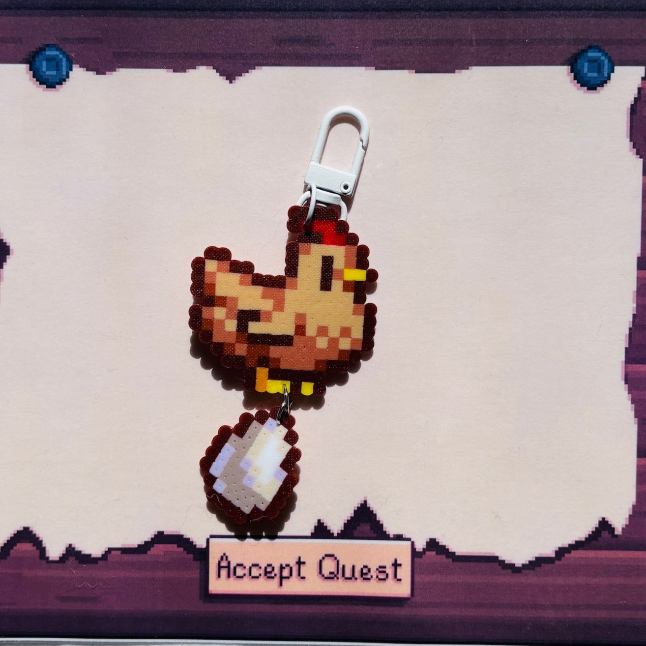 Stardew Valley Chicken Charm