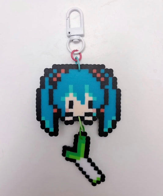 Miku with leek charm